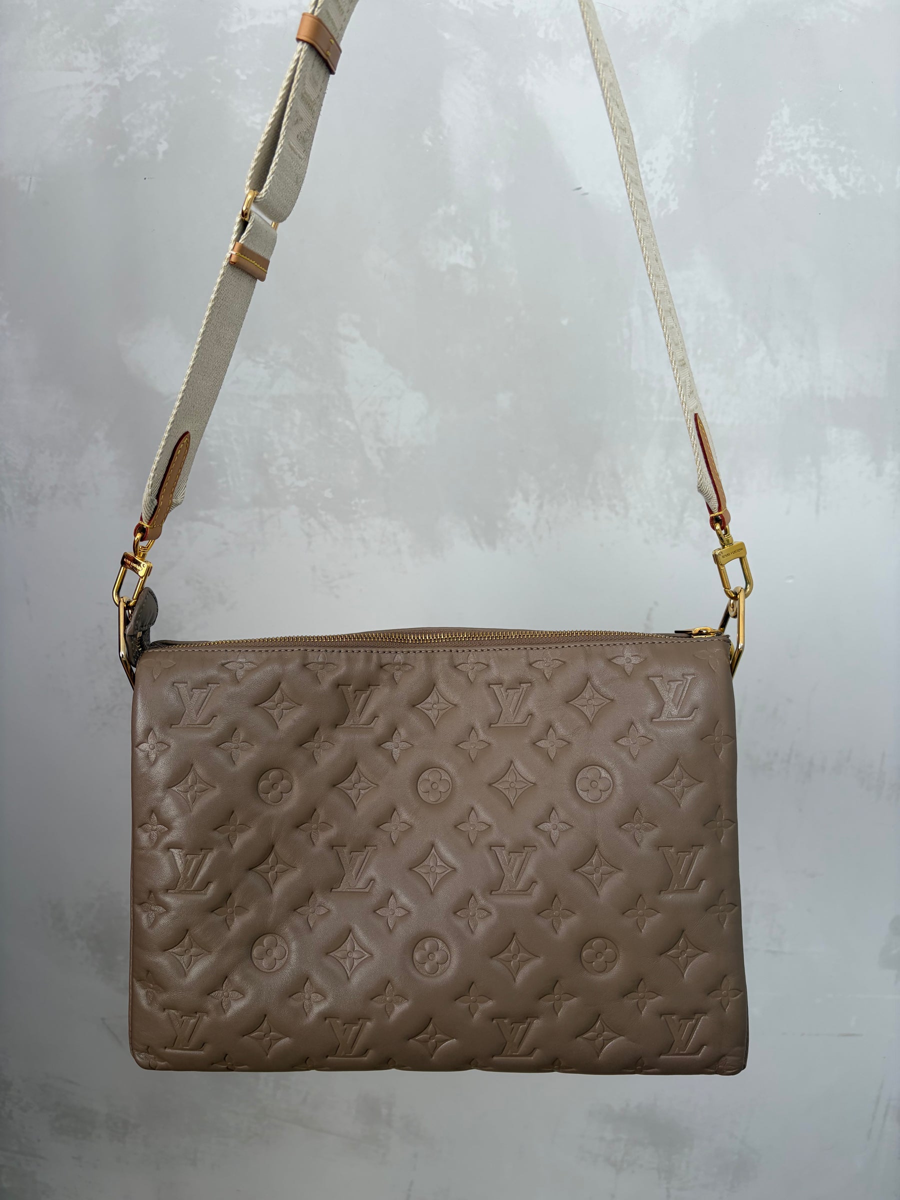 Louis Vuitton GM Coussin Bag In Taupe