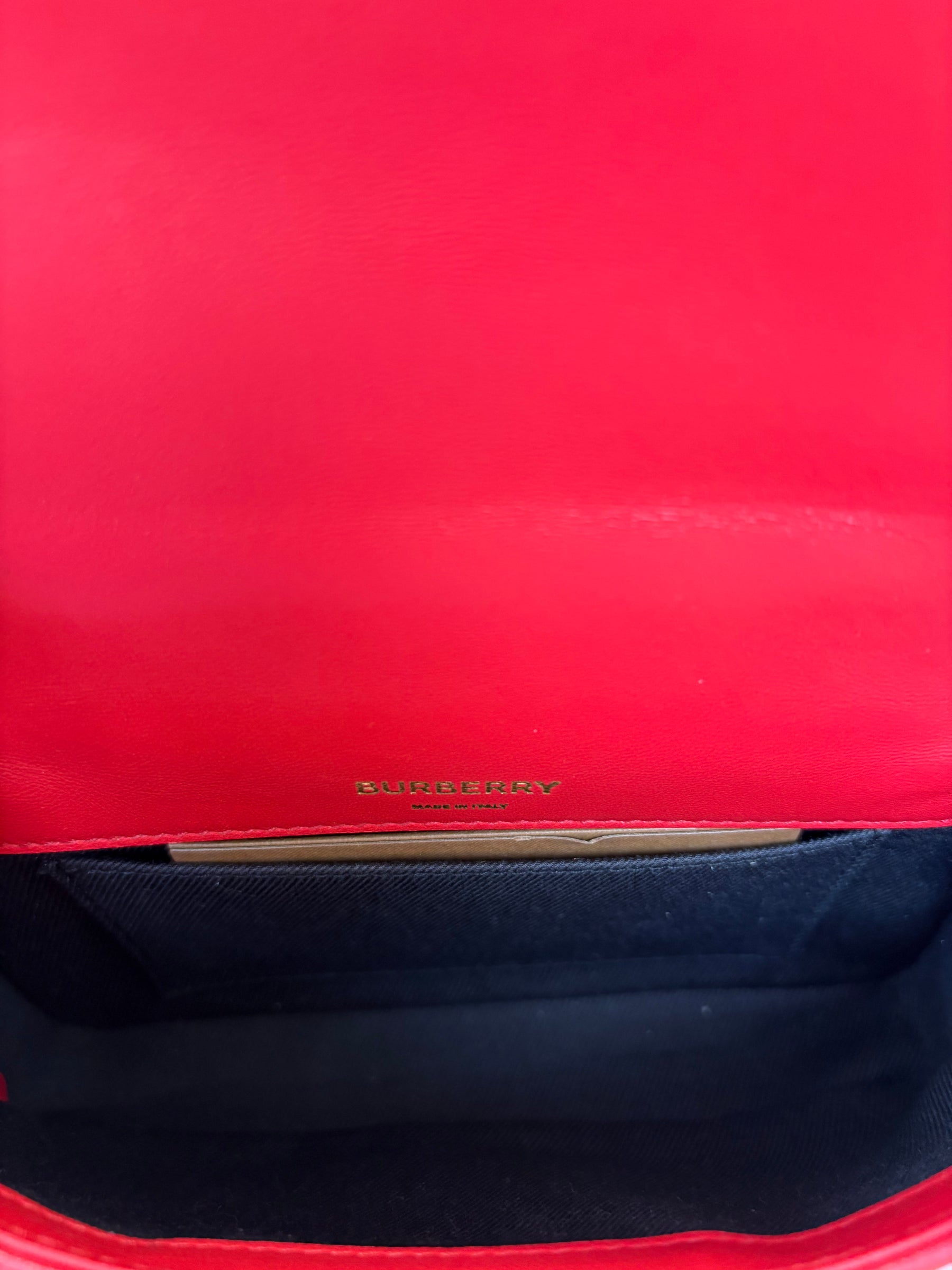 Burberry Red Quilted Leather Mini Lola Bag