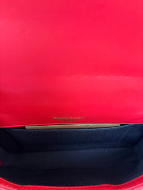 Burberry Red Quilted Leather Mini Lola Bag