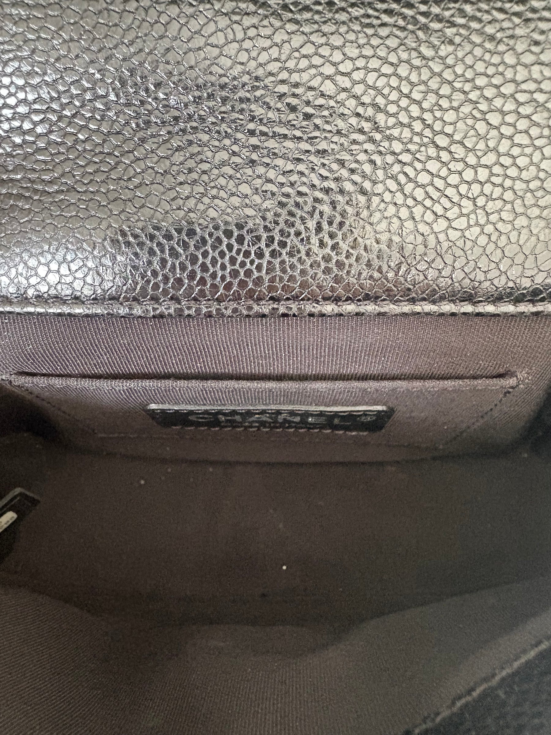 Chanel Black Caviar Leather 'Incognito' Mini Square Flap