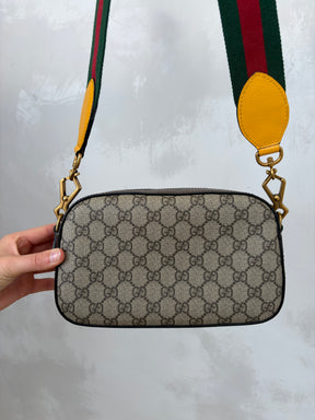 Gucci Canvas Supreme Monogram Tiger Camera Bag