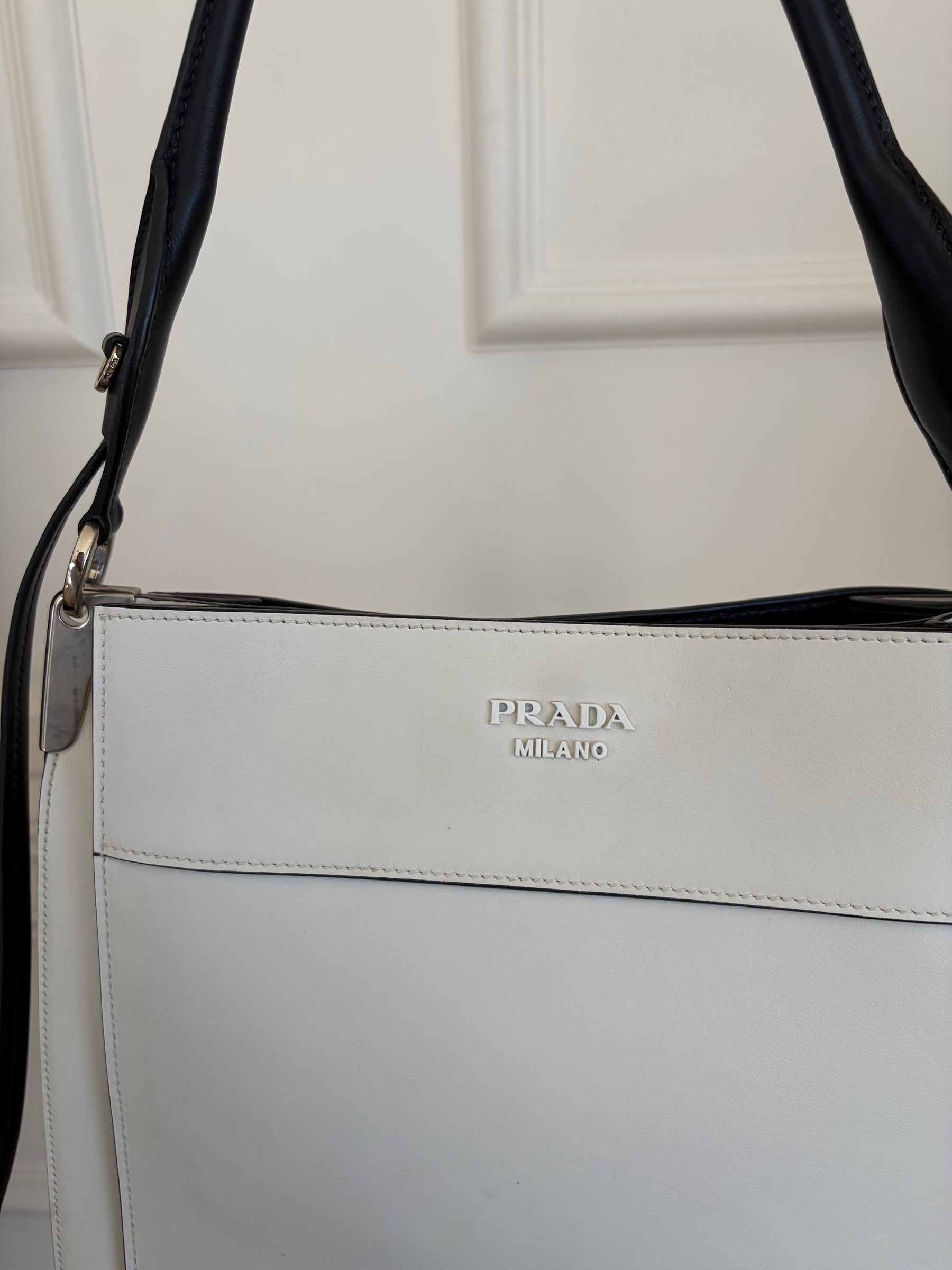 Prada Margit Bag White Black