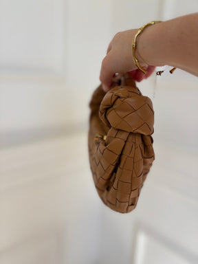 Bottega Veneta Tan Intrecciato Leather Mini Jodie Bag