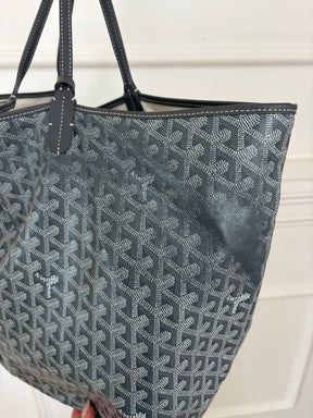 Goyard Saint Louis Coated Canvas GM Tote Bag Grey