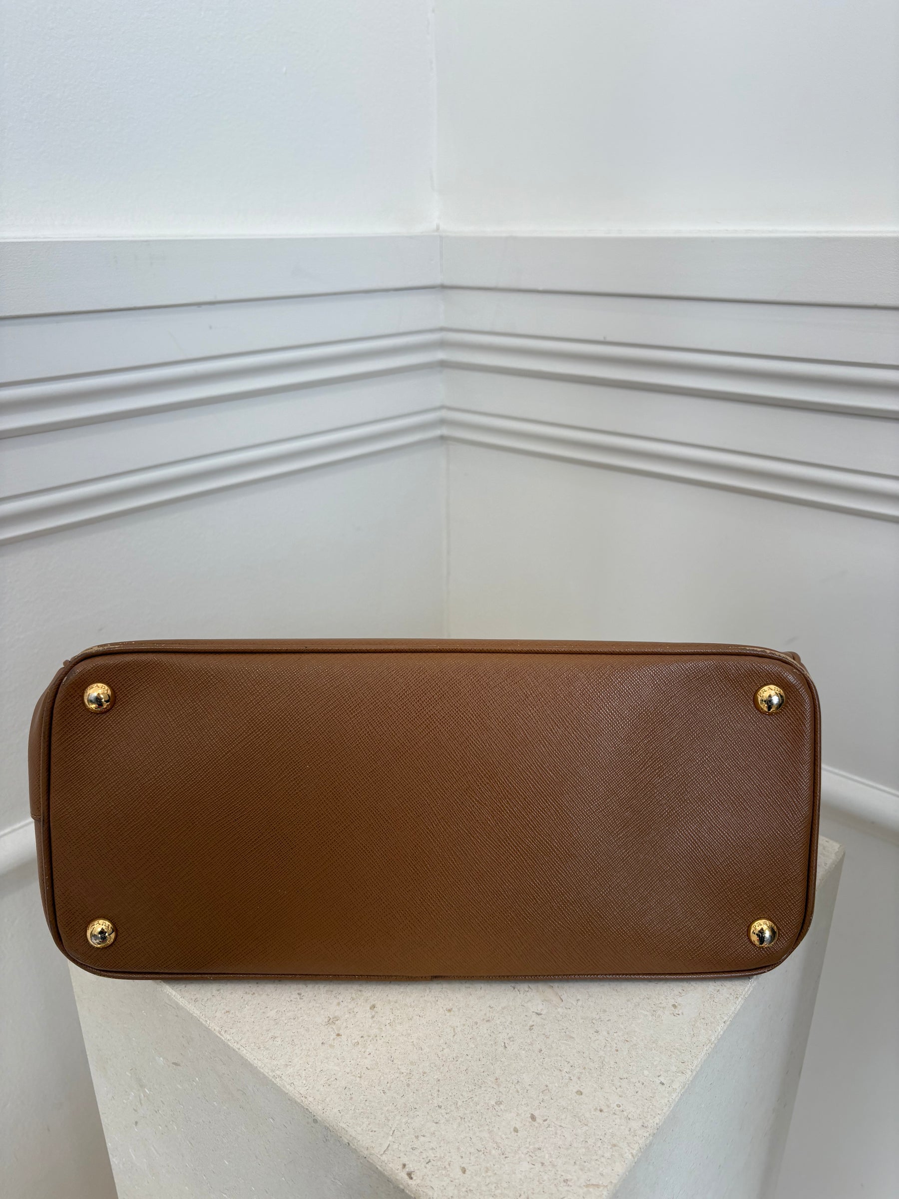 Prada Tan Saffiano Leather Galleria Tote