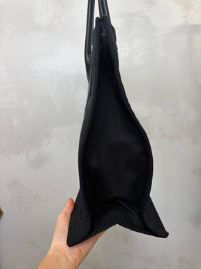 Saint Laurent Black Canvas Rive Gauche Tote