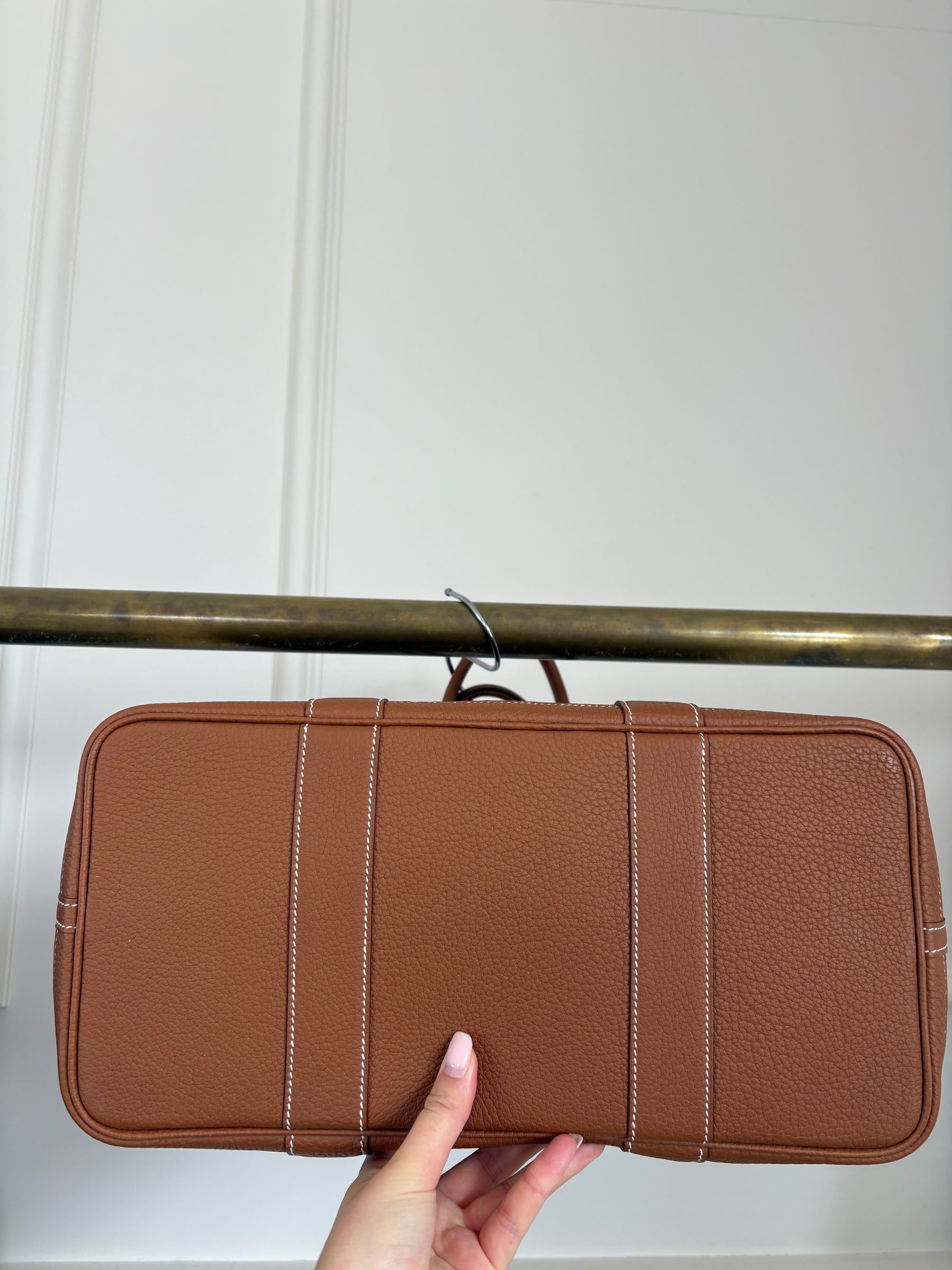 Hermès Gold Leather Garden Party 36 Tote