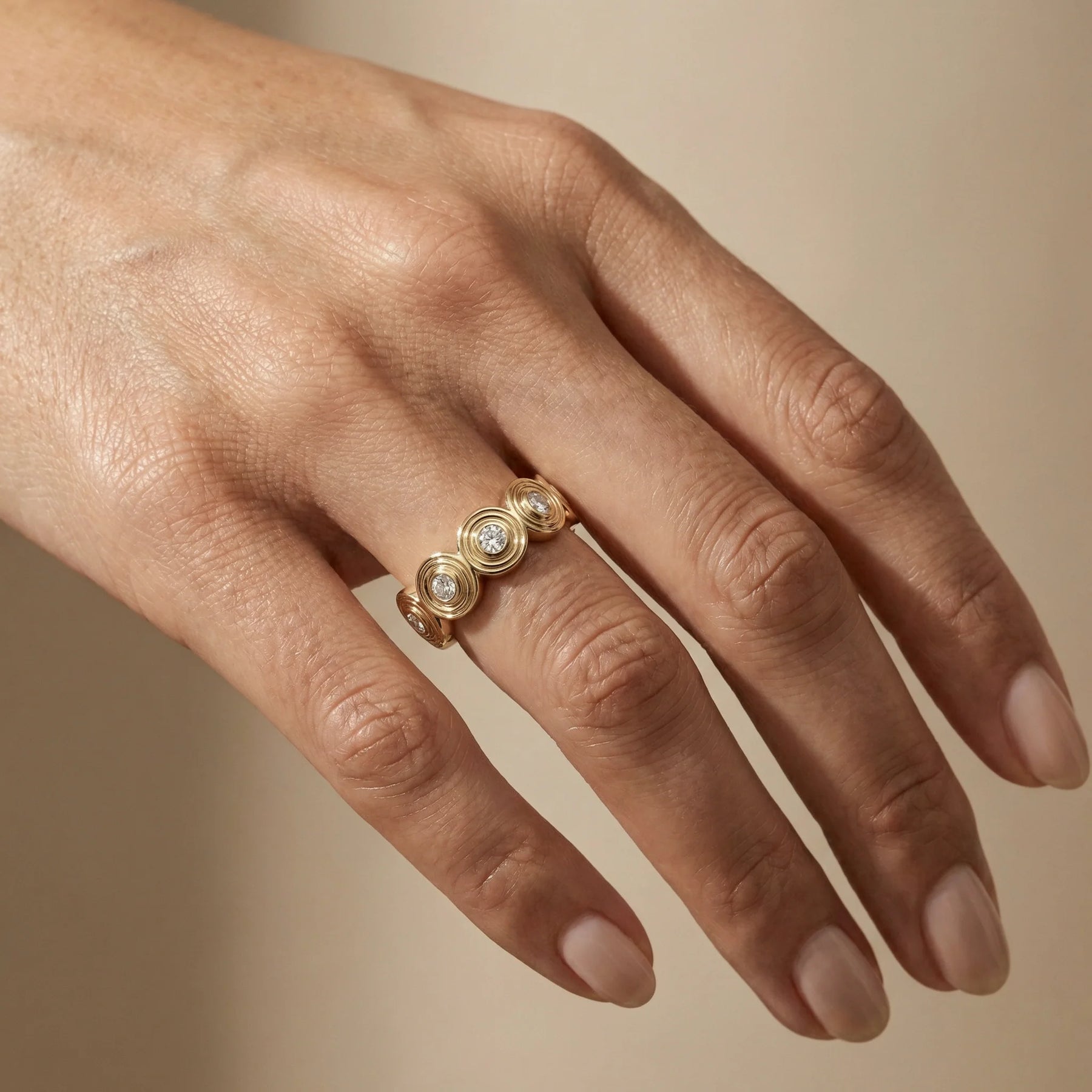 Goldie Paris Yellow Gold and Diamond Nicole Ring, 57