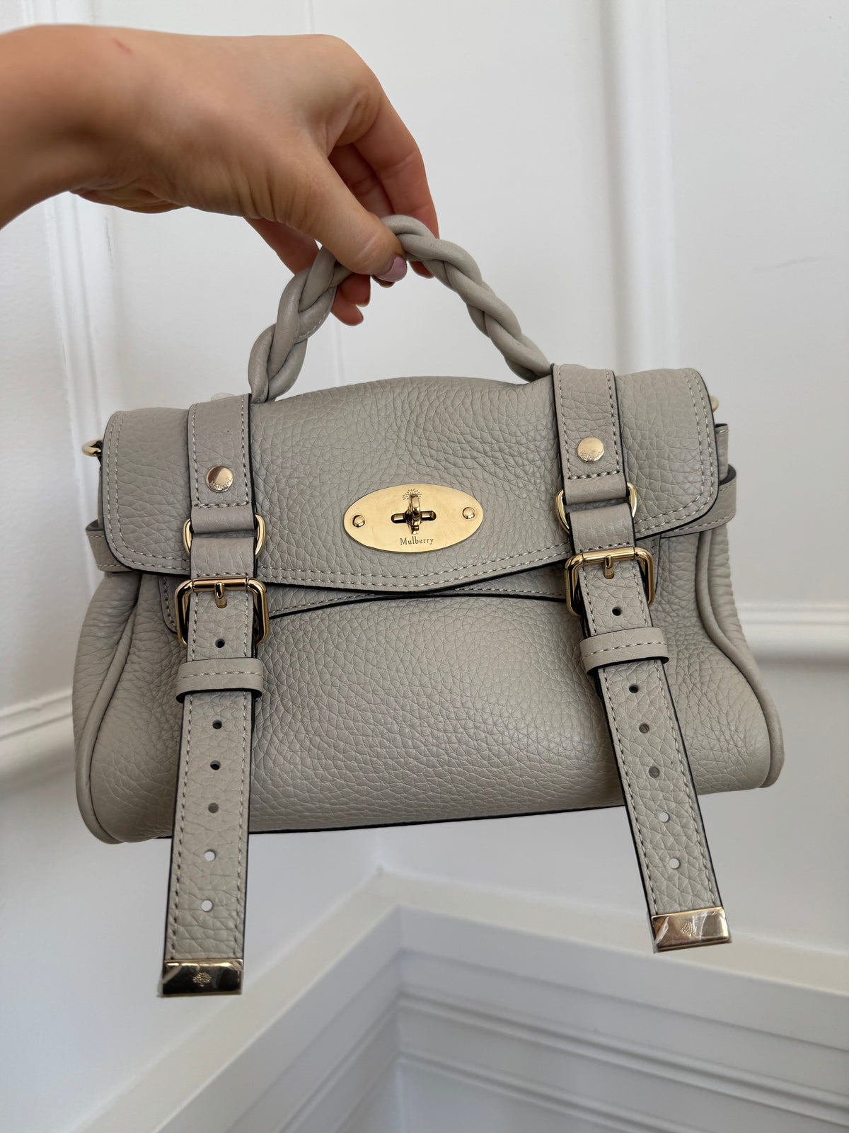 Mulberry Grey Mini Alexa Bag