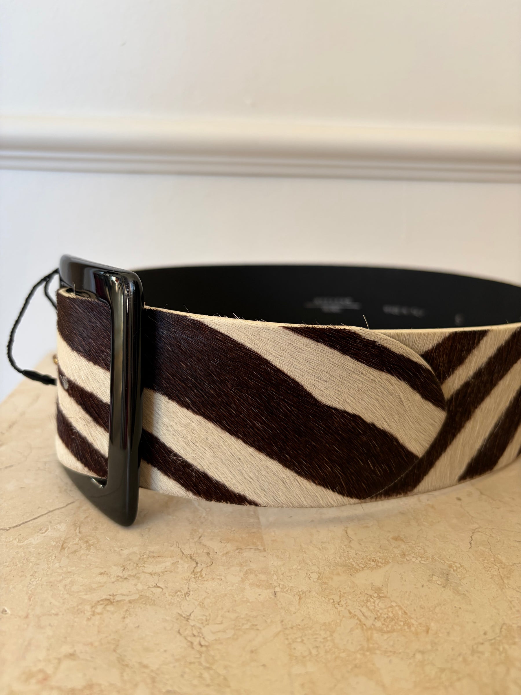 Weekend Max Mara Pony Hair animal Print Belt