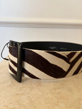 Weekend Max Mara Pony Hair animal Print Belt