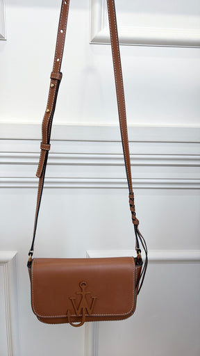 JW Anderson Leather Crossbody Bag Peacan Brown