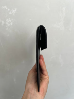 Saint Laurent Black Grained Leather Small Uptown Pouch