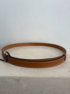Hermès Gold Epsom Leather Kelly Belt with Rose Gold Hardware, OS