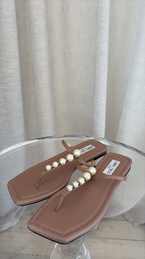 Jimmy Choo Alaina Flats With Pearl Detail Ballet Pink, 39.5