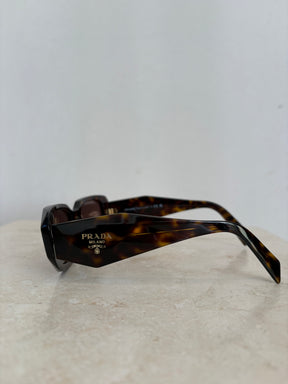 Prada Tortoiseshell Symbole Sunglasses