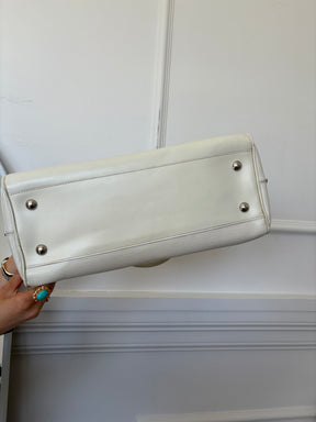 Louis Vuitton Cream EPI Leather Top Handle Bowling Bag