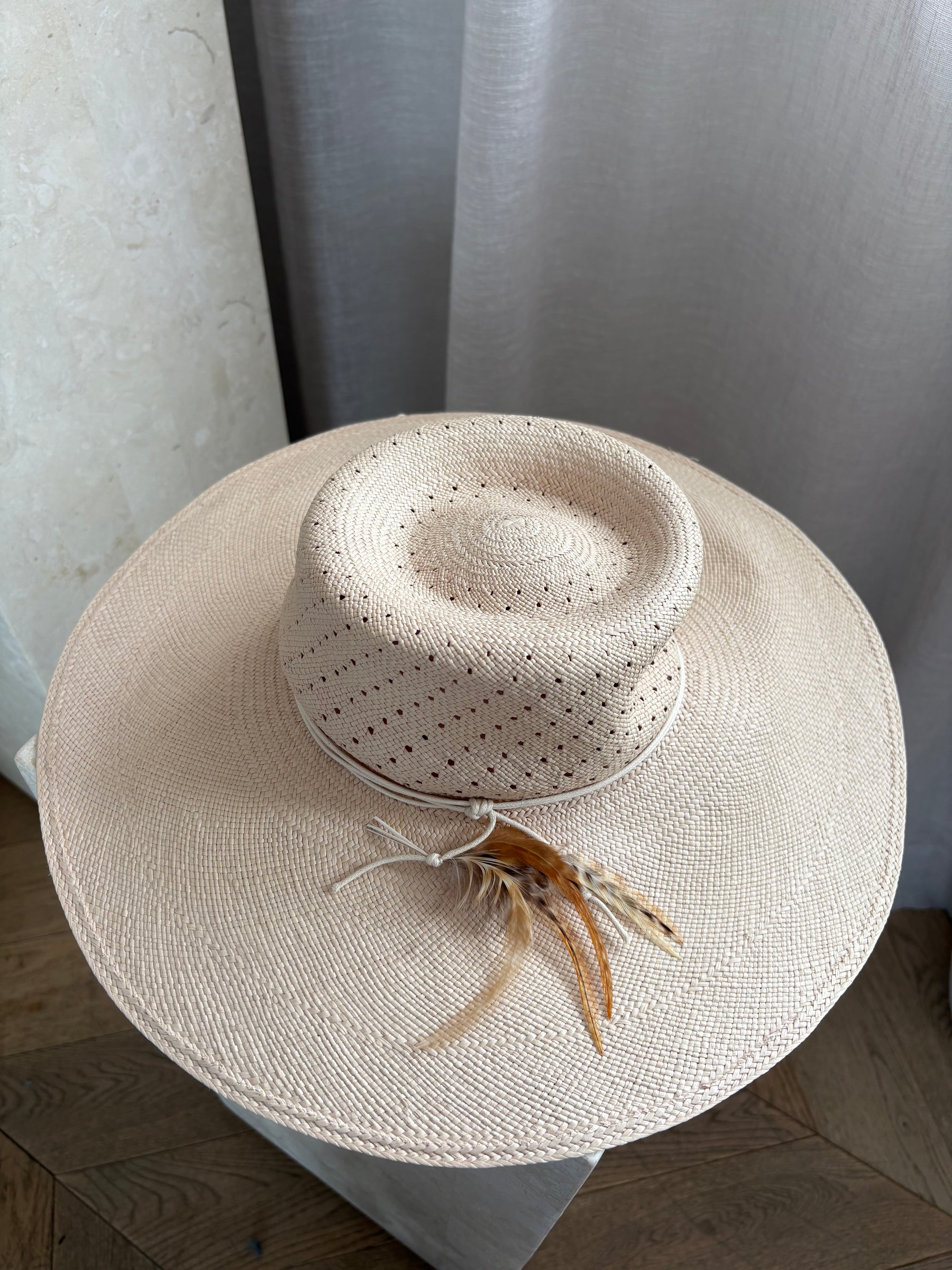 Zimmermann Spotted Vent Crown Sun Hat, Small