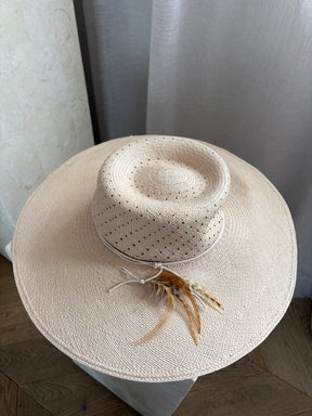 Zimmermann Spotted Vent Crown Sun Hat, Small