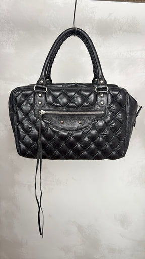 Balenciaga Plombe Quilted Chevre Leather Matelasse MM Bag