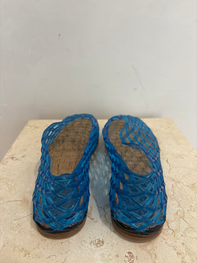 The Row Blue PVC Mara Net Sandals, 39