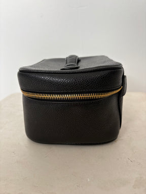 Chanel Black Caviar Leather Vanity Case