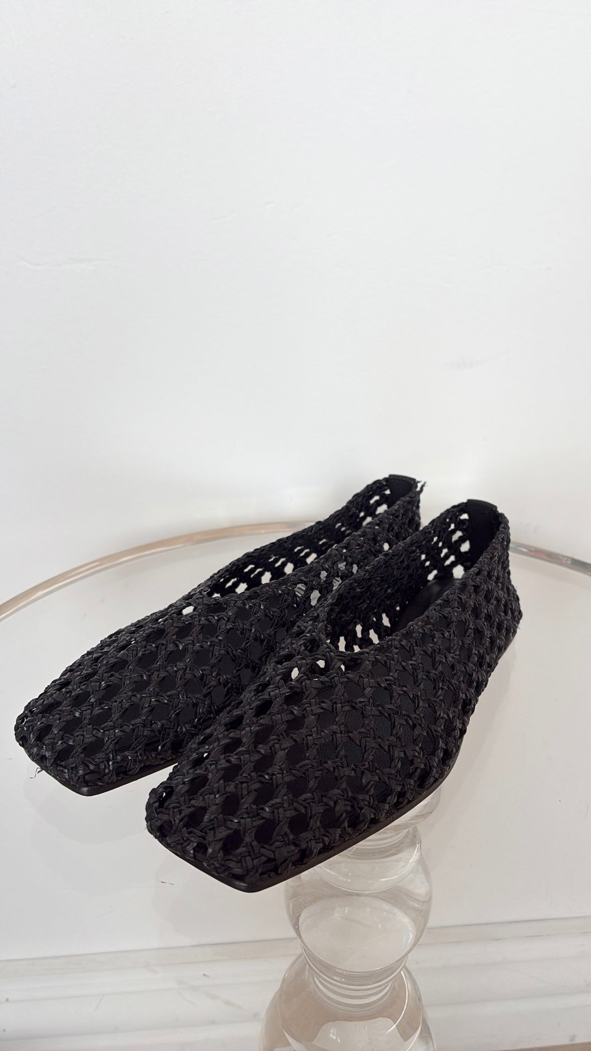 Camilla and Marc Braided Flat Shoes Black, 38