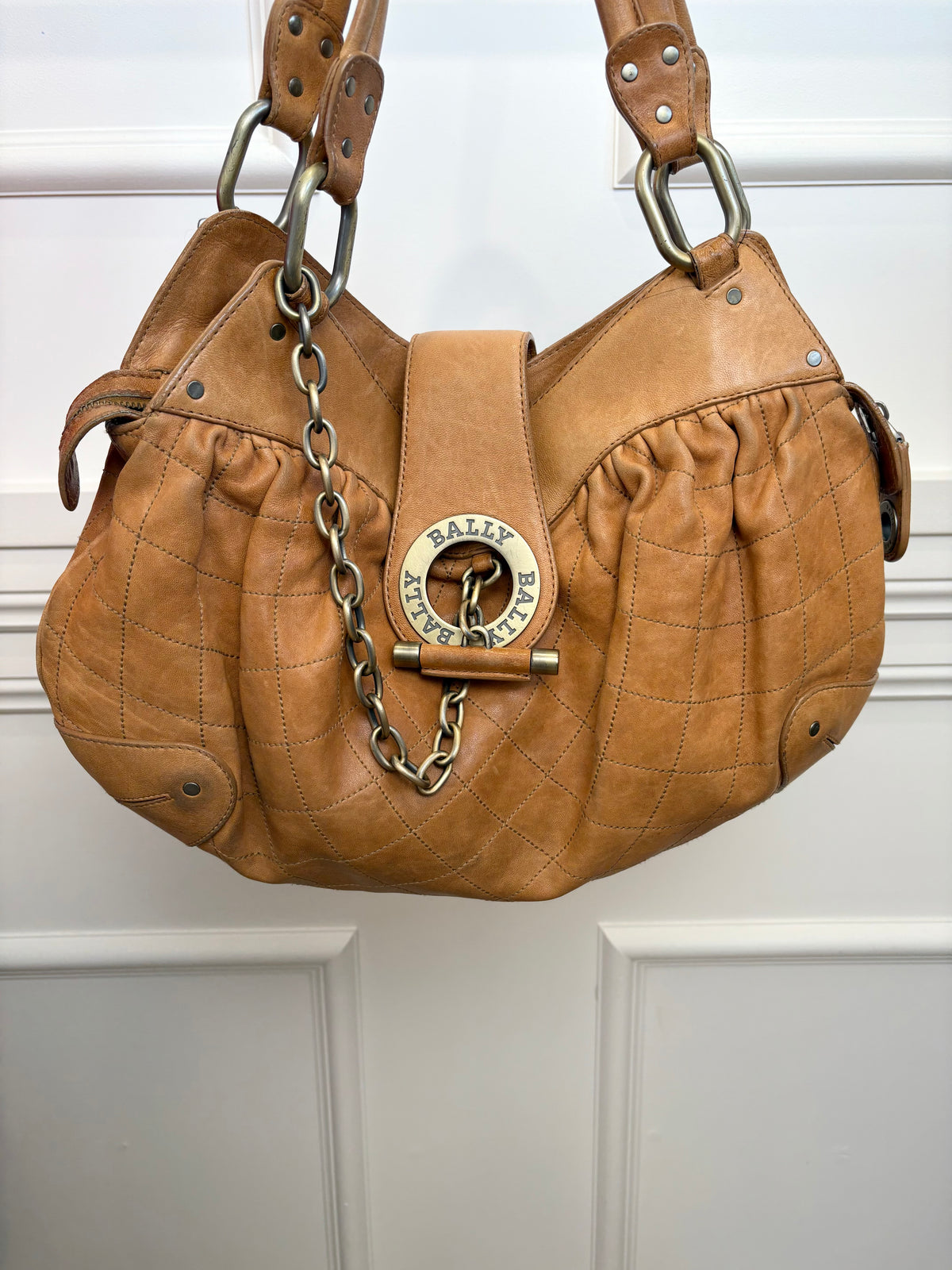 Bally Brown Leather Shoulder Bag