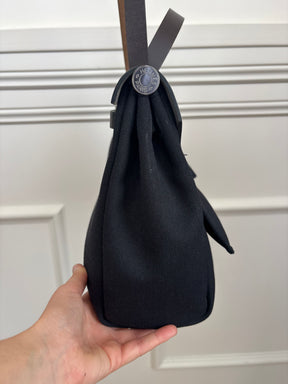 Hermès Herbag 31 Black Navy And Brown
