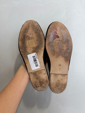 The Row Black Cashmere Slipper, 38