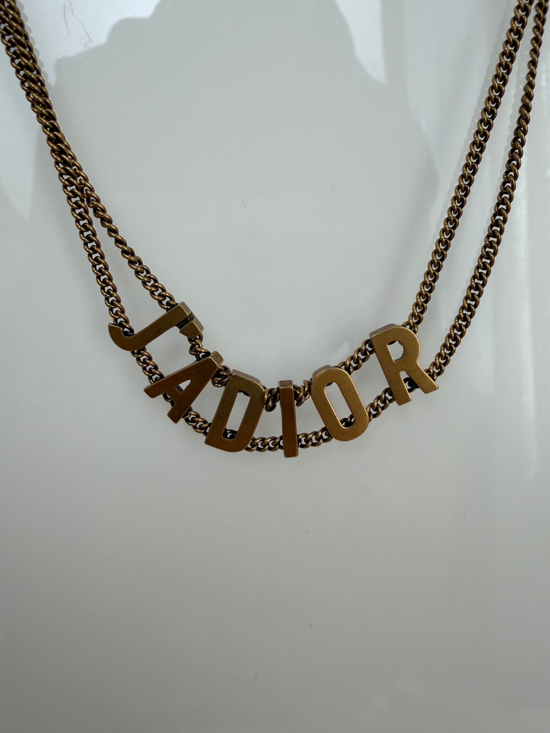 Dior Gold Tone J'adior Choker