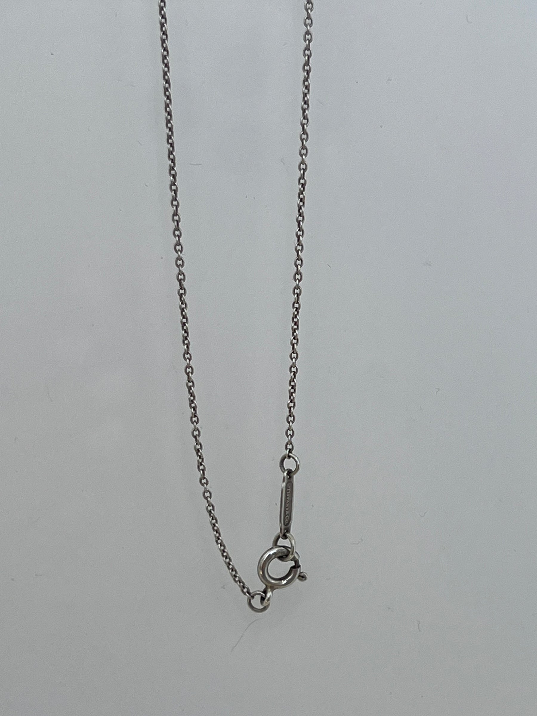 Tiffany Heart Key Pendant In Silver
