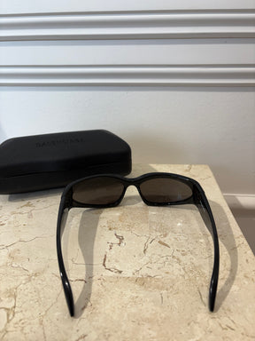 Balenciaga Black Wrap Around Sunglasses