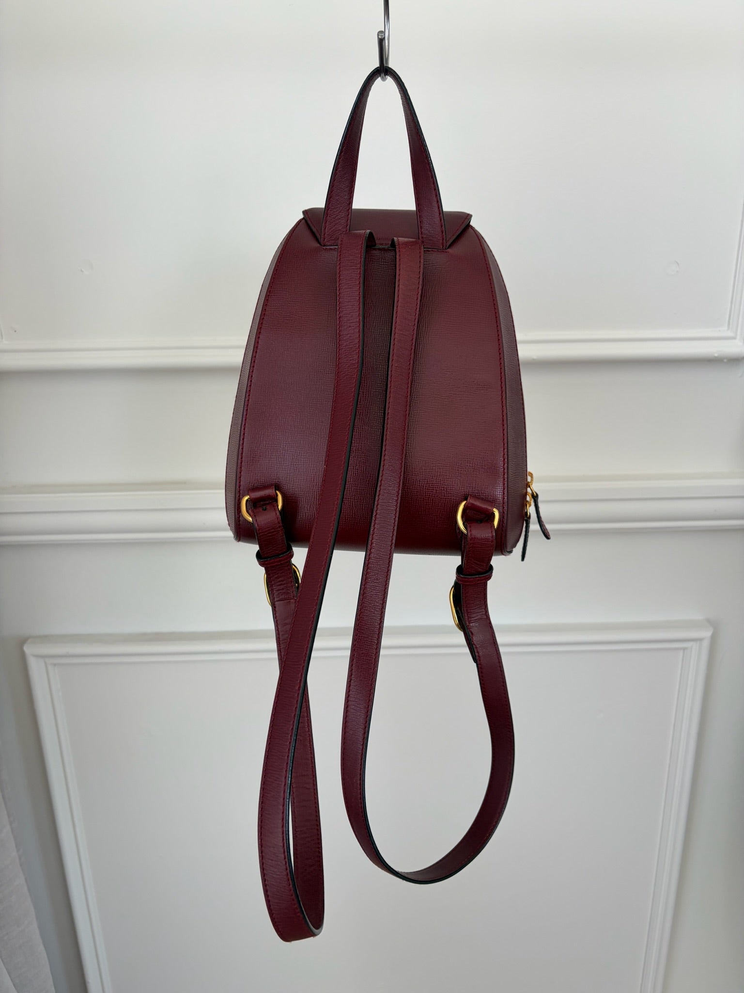 Cartier Burgundy Leather Muste De Cartier Backpack