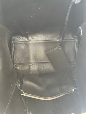 Balenciaga White Leather Logo Strap Tote