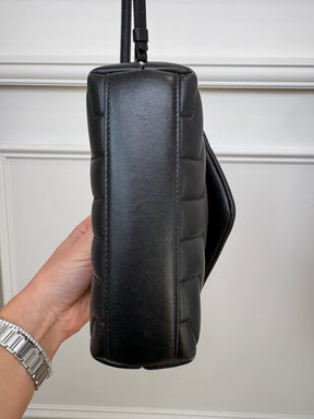 Saint Laurent Black Leather Toy Loulou Bag