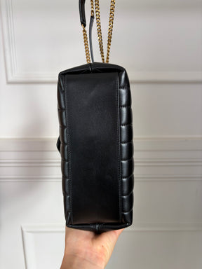 Saint Laurent LouLou Metelassé Lambskin Bag Black