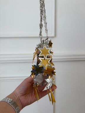 Paco Rabanne Sparkle Star Mini Bag Gold And Silver