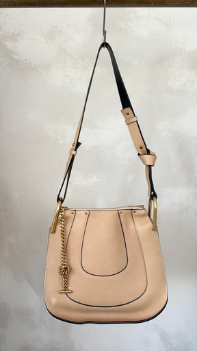 Chloé Beige Leather Hayley Hobo Shoulder Bag
