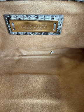 Jimmy Choo Snake Skin Embossed Wristlet Clutch
