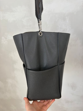 Celine Sangle Bucket Bag Charcoal