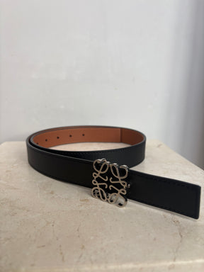Loewe Anagram Reversible Leather Belt, 80 / 32