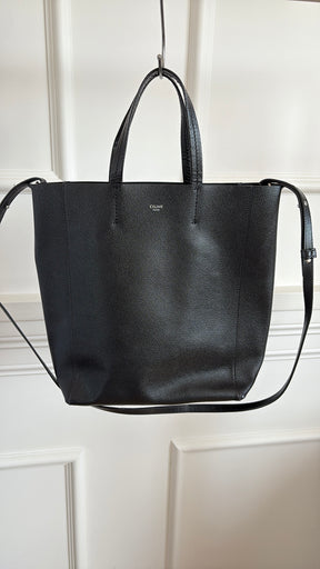 Celine Black Grained Leather Mini Tote Bag