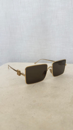 Loewe Refined Metal Sunglasses Gold Tone