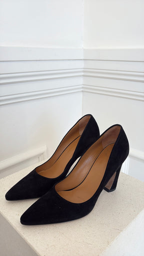 Chloé Black Suede 'Oli' Pumps, 39