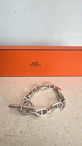 Hermès Sterling Silver Large Chaine d'ancre bracelet