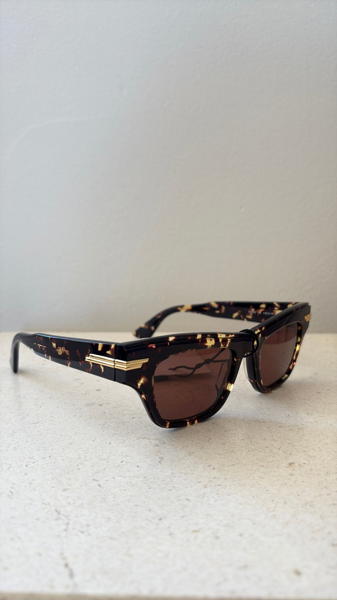 Bottega Veneta Tortoiseshell Cat Eye Sunglasses