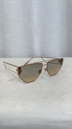 Dior Clan 2 Gold Tone Frame Sunglasses