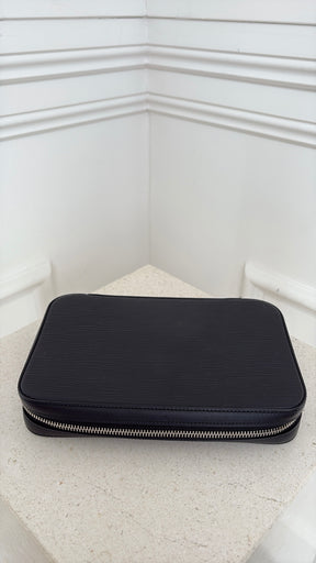 Louis Vuitton Dandy Epi Wallet In Black