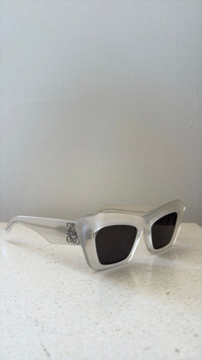 Loewe Smokey White Cat Eye Sunglasses
